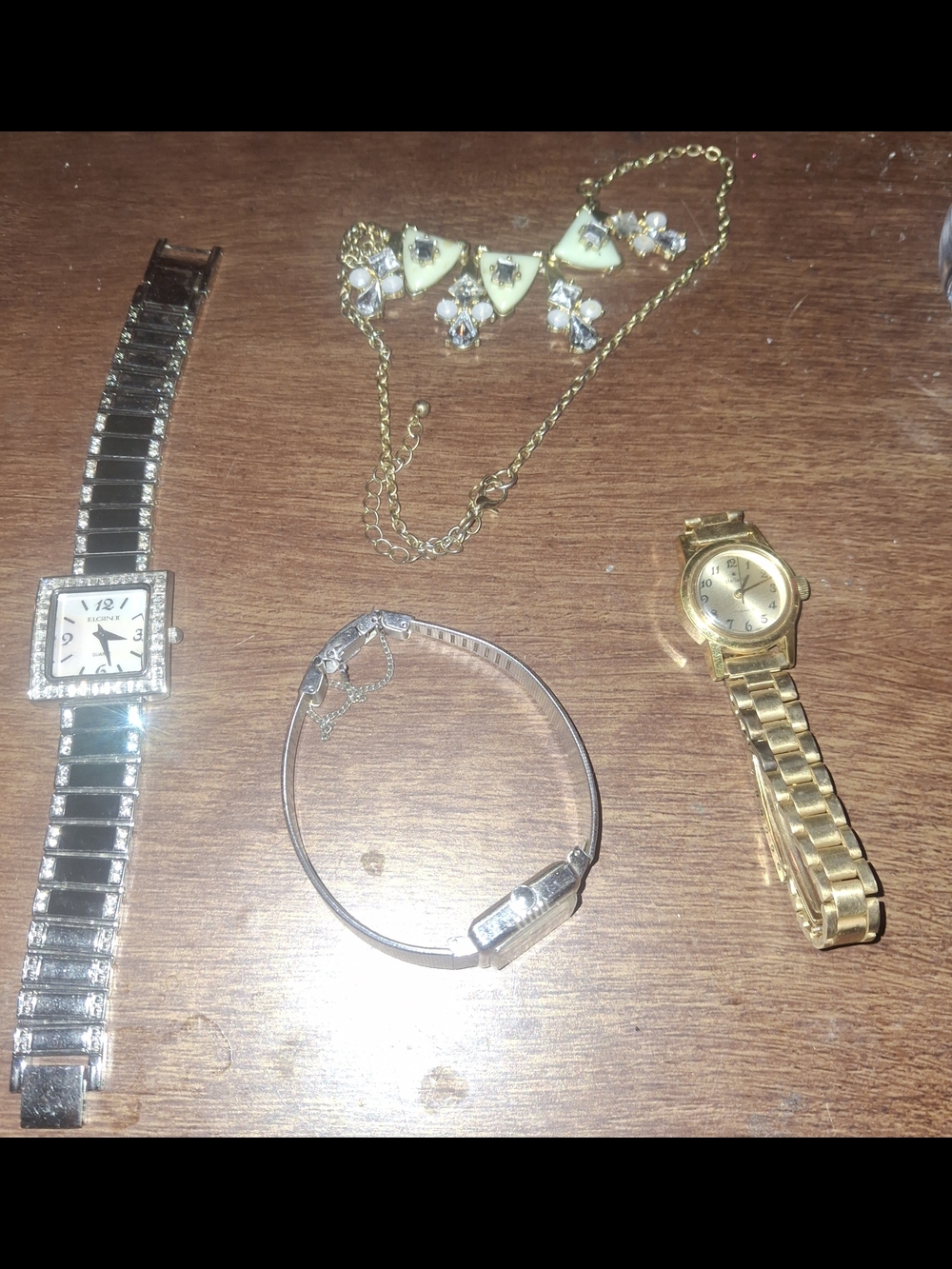 Womens Vintage Watches All Do Work Brooh Necklace